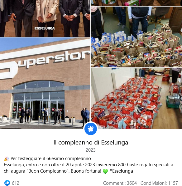 Attenzione alla finta pagina di Esselunga Fans: ancora phishing