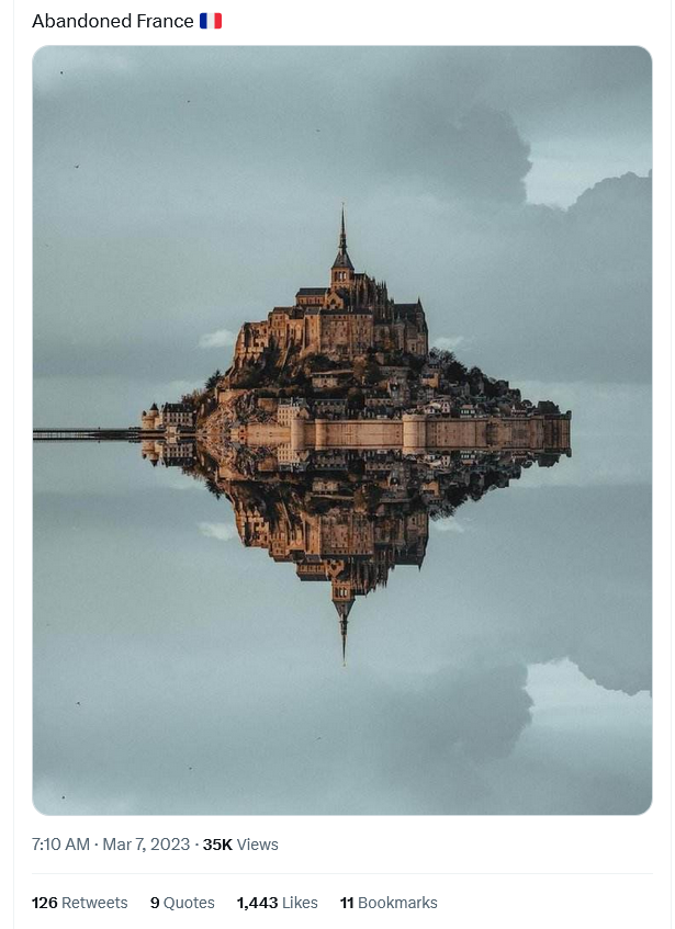 L'isola abbandonata in Francia di Mont Saint-Michel non è abbandonata