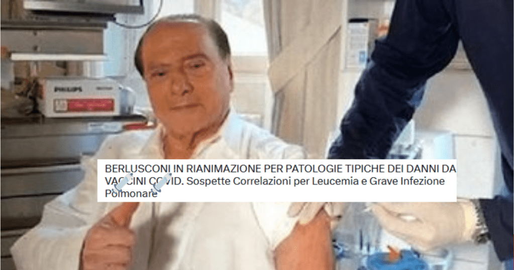 Nuove illazioni e correlazioni novax su Berlusconi (del tutto infondate)