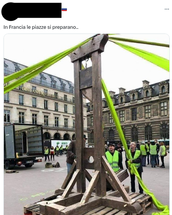 La foto della ghigliottina in Francia è una bufala datata