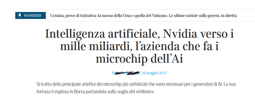 nVidia, il titolo corretto