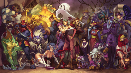 Cast di Darkstalkers, fonte Capcom