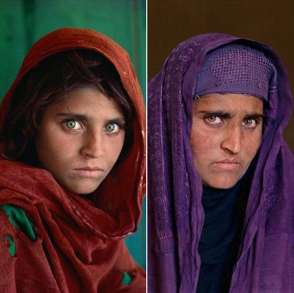 Sharbat Gula, la ragazza afghana dagli occhi blu, decenni dopo