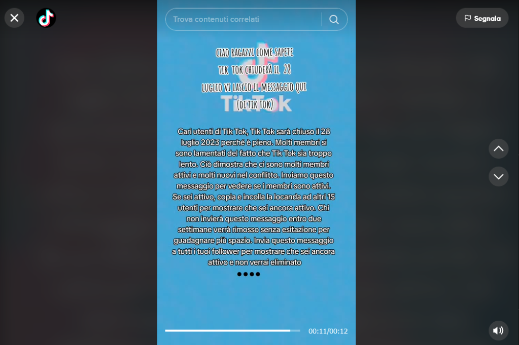 La fake news di "TikTok sarà chiuso il 28 luglio", spiegata