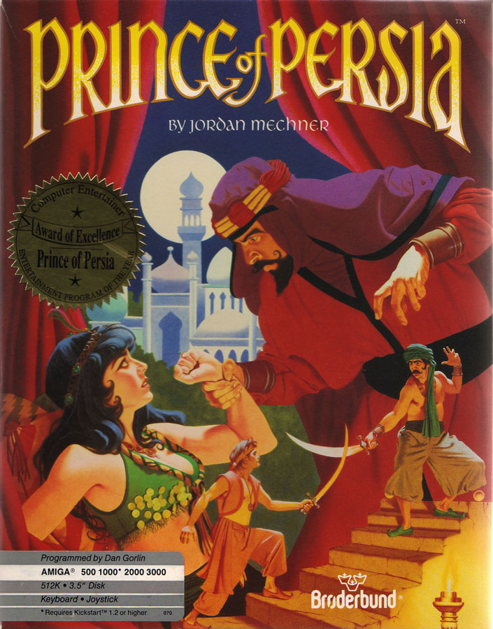 Prince of Persia, scatola per Amiga