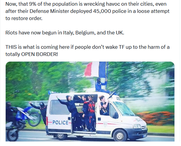 Variante della Fake News che aggiunge presunti e inesistenti rivolte in Italia
