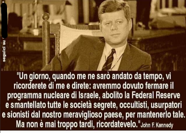 La bizzarra e completamente falsa profezia di Kennedy contro Israele e Sionisti