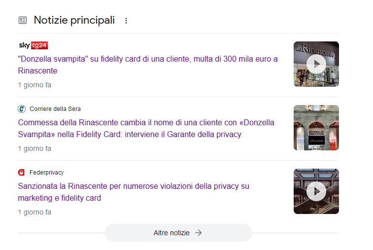 Il Garante sanziona La Rinascente per 300mila euro: dalla burla ai profili privacy