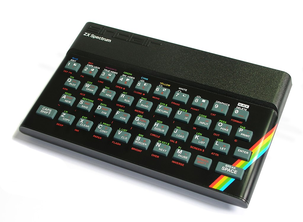 Lo ZX Spectrum Sinclair, fonte Wikimedia Commons, Bill Betram