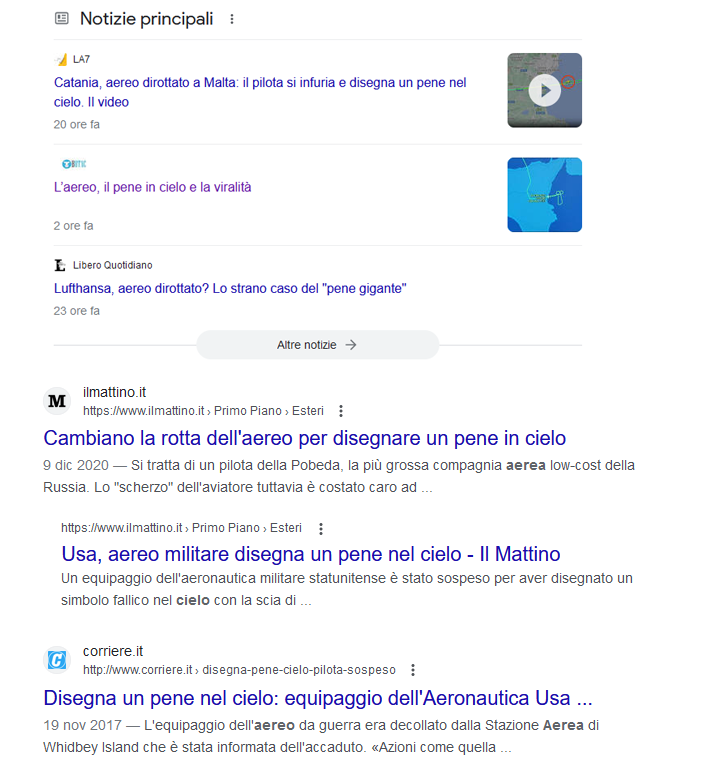 L'aereo che disegna un pene nel cielo nell'epoca della viralità