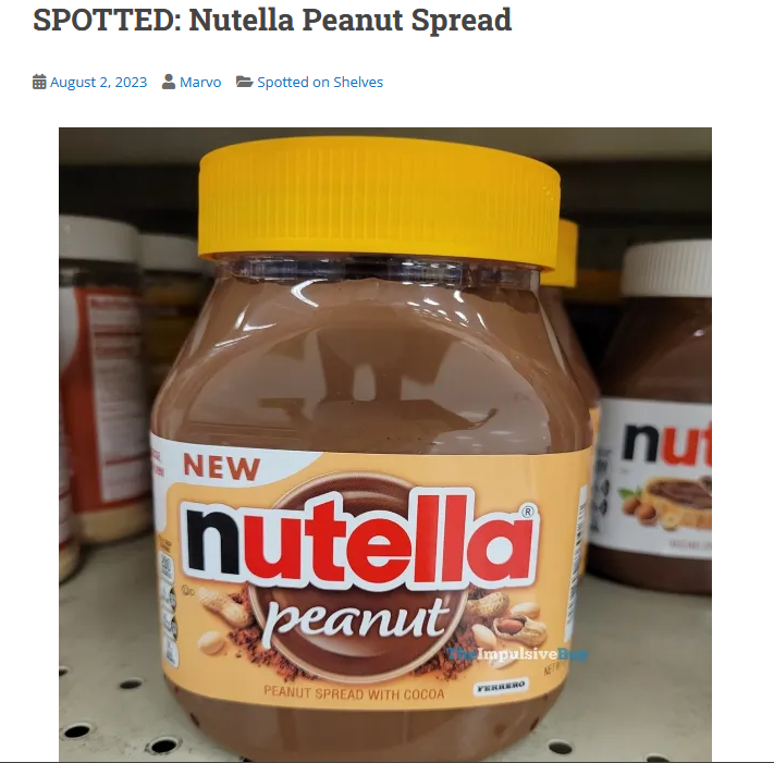 Il mistero della Nutella al burro d'arachidi corre sui social