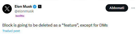 Elon Musk dichiara guerra ai ban (ed è l'idea peggiore di sempre)