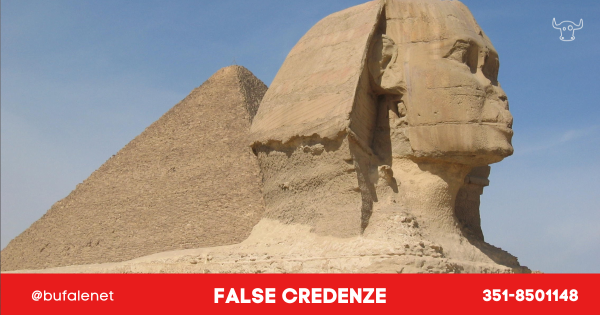 Tutto quello che sapete suoi costruttori delle piramidi e sulla Sfinge è errato  --- (Fonte immagine: https://www.bufale.net/wp-content/uploads/sites/5/2023/09/sfingeschiavi.png)
