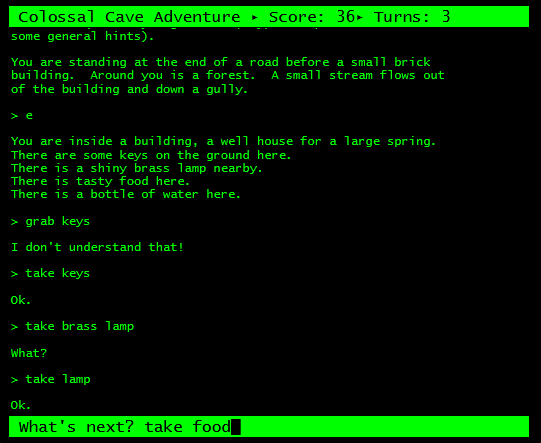 La prima avventura di testo, Colossal Cave Adventure
