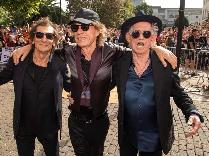 Anziani Rock'n Roll: pensionati sponsorizzano i Rolling Stones al loro concerto (immagine di Dave Hogan)
