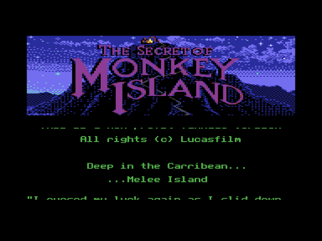 Secret of Monkey Island per Commodore 64: un gran regalo, ma non ci convince
