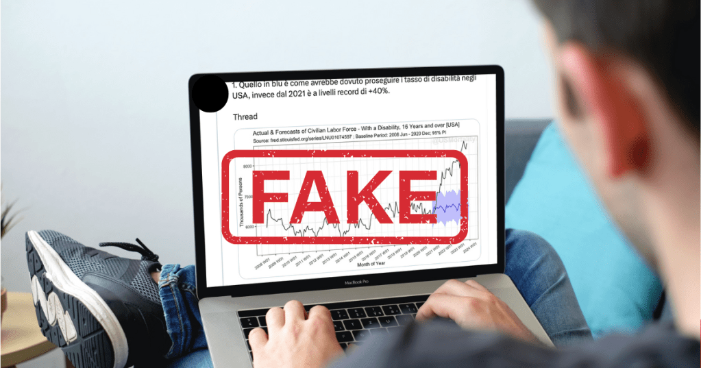 No, questo non è un grafico che dimostra l'aumento dei disabili dopo il vaccino