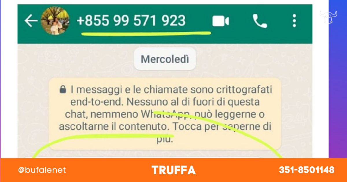 Nuova ondata di messaggi WhatsApp dal prefisso 855: di cosa si tratta oggi  --- (Fonte immagine: https://www.bufale.net/wp-content/uploads/sites/5/2023/12/prefisso-855.jpg)