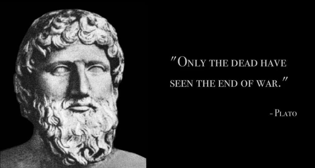 "Solo i morti hanno visto la fine della guerra" è un falso virgolettato di Platone