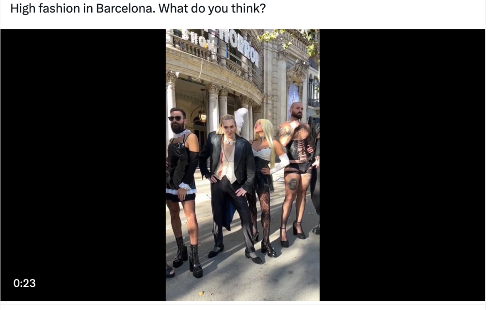 "Alta moda a Barcellona": ma i "travestiti" sono fan del Rocky Horror Picture Show