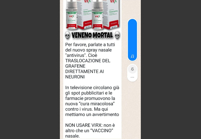 Il "vaccino nasale" che non è un vaccino (e non contiene grafene)