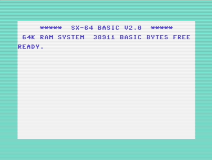 Lo schema cromatico del Commodore SX64 era dovuto essenzialmente alla scarsa resa del monitorino incorporato