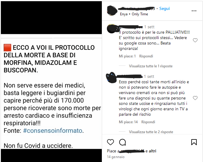 Spiacente novax, non esiste alcun "protocollo sanitario della morte"