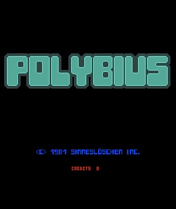 La presunta schermata di Polybius
