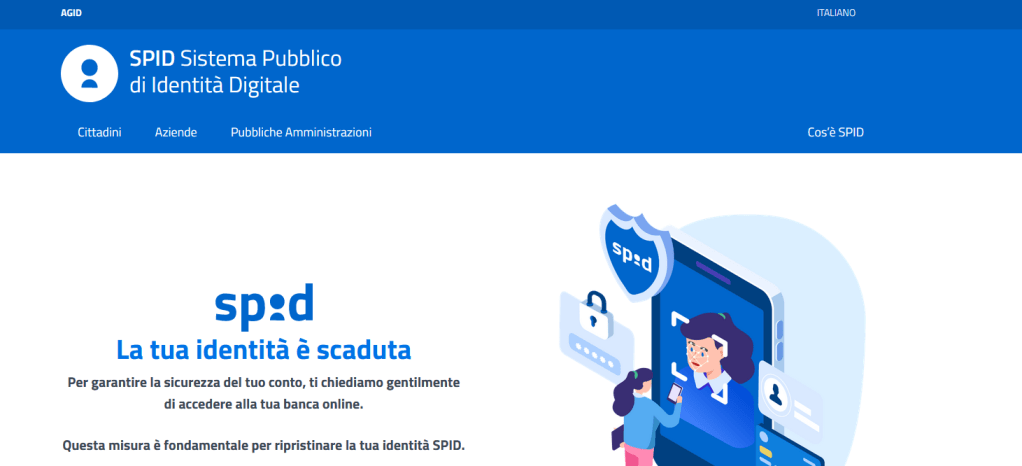 La finta pagina pseudo-AGID