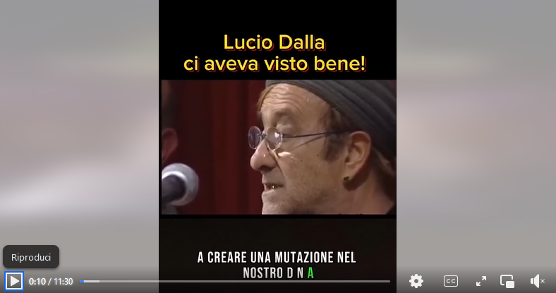 La "profezia di Lucio Dalla" appropriata dai novax