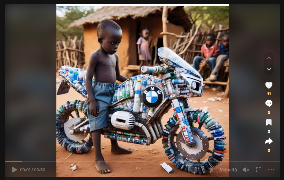 Il terrificante filone dei "bambini africani che creano oggetti con bottiglie"