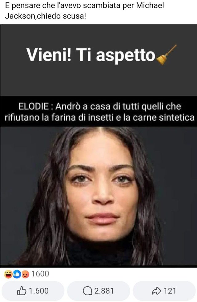 L'improbabile messaggio di Elodie a casa dei noinsetti