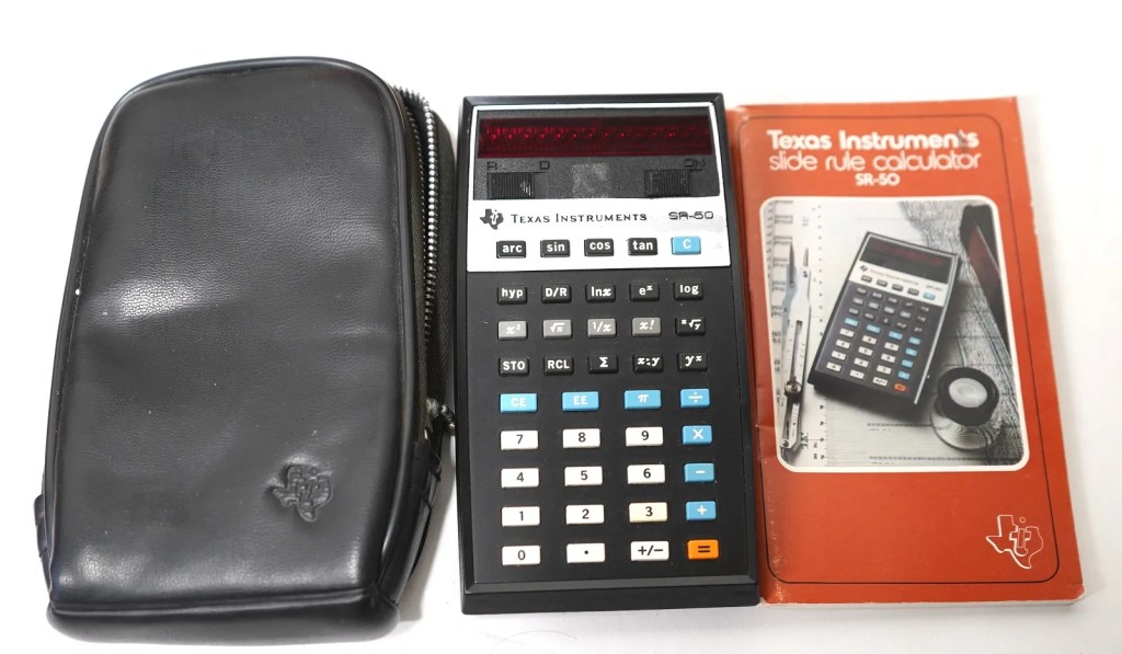 Texas Instruments SR-50, prodotto TI negli anni '70, fonte VintageCalc