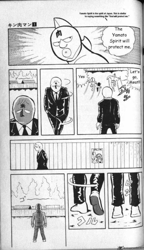 Uno dei primi momenti di vero eroismo dello sconclusionato Kinnikuman