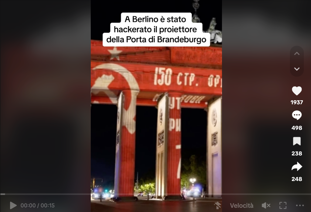 Sì, avevamo ragione: il video della Bandiera Sovietica a Berlino era un falso