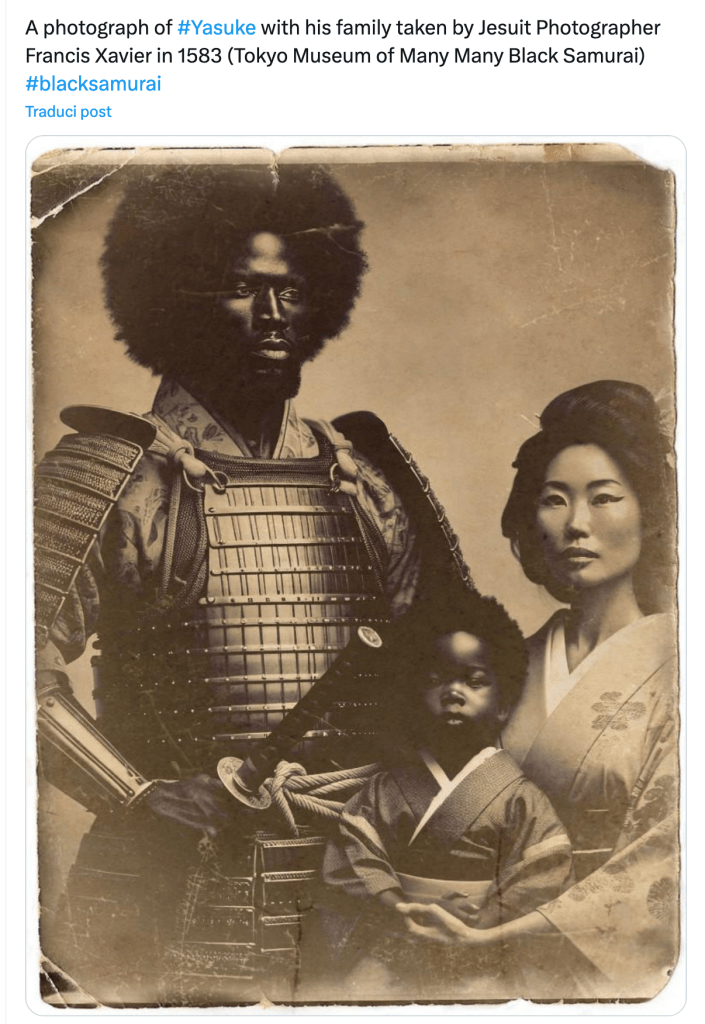 No, questa non è una foto di Yasuke, il "Samurai nero"
