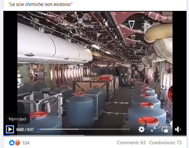 A volte ritornano: la foto dell'interno dell'aereo delle Scie Chimiche