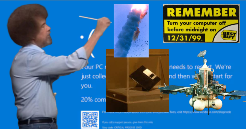 Bizzarri bug vintage per consolarci dal disastro di Crowdstrike: non bug ma incidenti (non troppo) felici