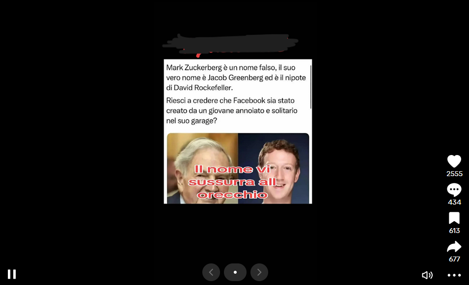Torna la bufala di Zuckerberg nipote di Rockefeller (e sappiamo il motivo)