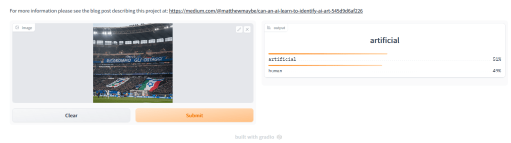 Resoconto dell'esame grafico