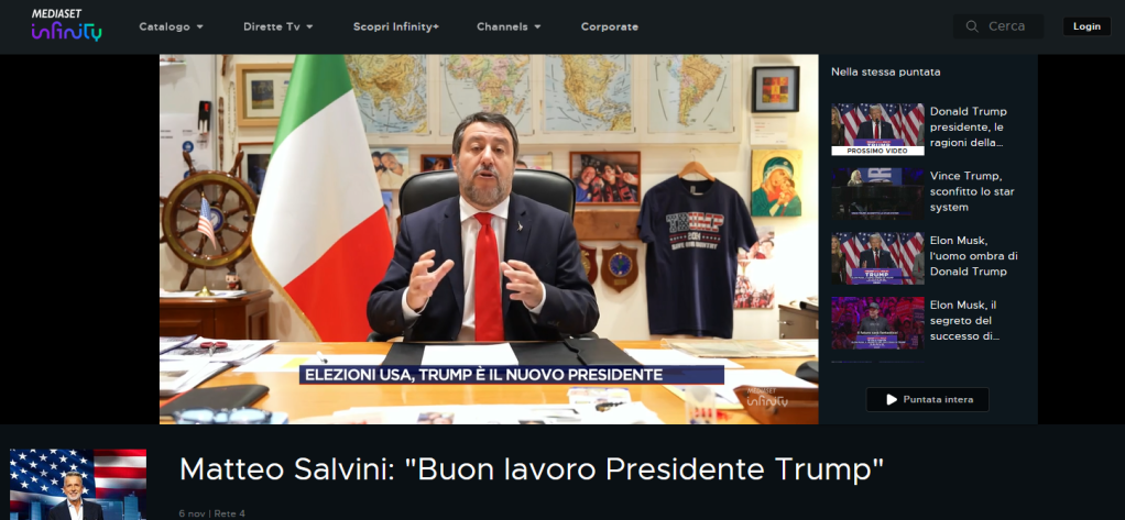 Salvini come Trump in giacca blu e cravatta rossa: l'ennesimo "caso" in politica