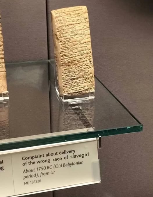 Questa non è una tavoletta che descrive la vendita di una schiava di etnia diversa