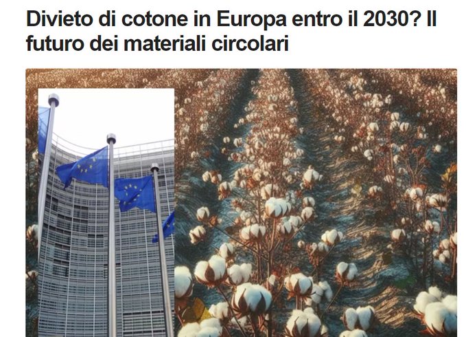 No, non è vero che l'Europa vuole vietare il cotone