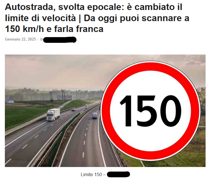 No, non puoi "scannare a 150 Km in autostrada"