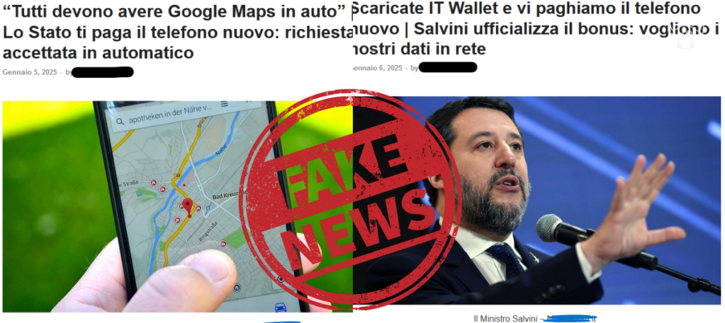 Le fake news del cellulare con Google Maps obbligatorio in macchina e IT Wallet "pagati da Salvini"