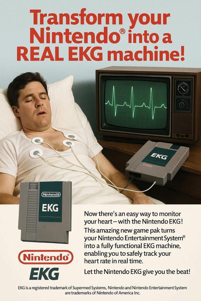 No, non è mai esistita una cartuccia NES per l'elettrocardiogramma