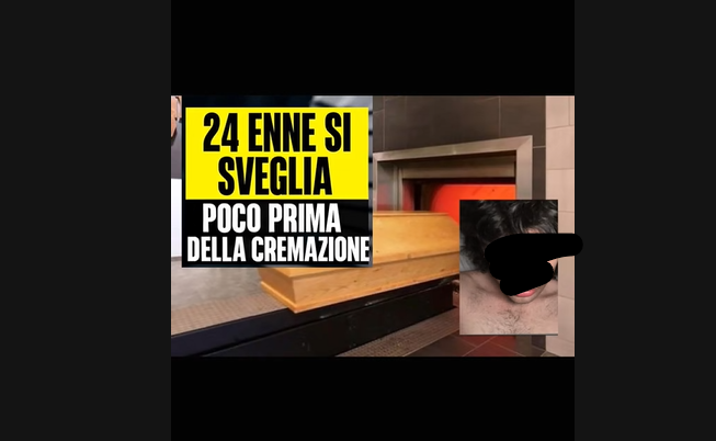 No, non esiste nessun giovane siciliano Samuel Nicholson che ha rischiato di essere cremato da vivo