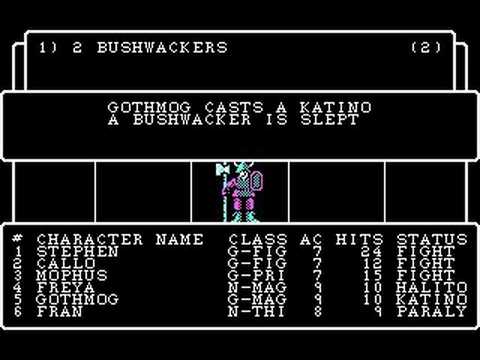 Schermata di Wizardry