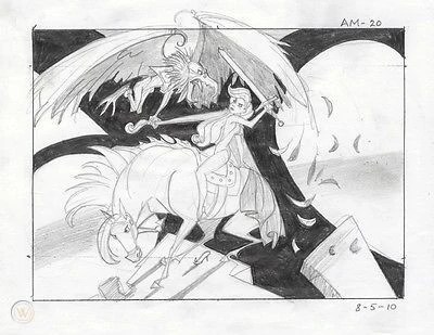 Storyboard perduto di Dragon's Lair IV