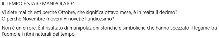 Hanno “manipolato il tempo” per controllarci meglio?